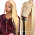 613 Brazilian Virgin Cuticle Aligned Hair Weave Bundle 613 Hd Full Lace Wig Human Hair